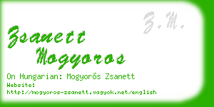 zsanett mogyoros business card